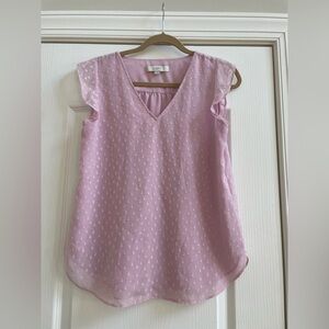 Loft pretty muted pink colored top - women’s small